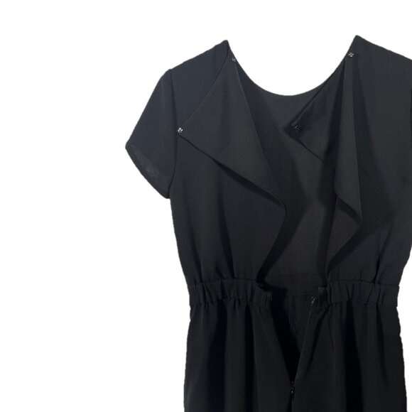 J. Crew Short Sleeve Wide Leg Cross Back Jumpsuit Size 2 - Picture 5 of 6